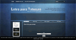 Desktop Screenshot of letraparatatuajes.com